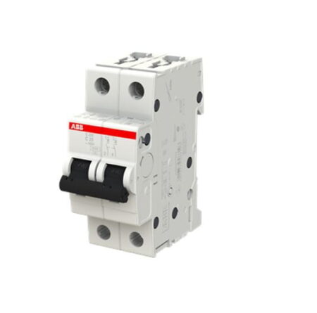 2CDS252001R0254, S202-C25 – INT. TERMOMAGNETICO 2X25A 20KA/230VAC, RIEL DIN