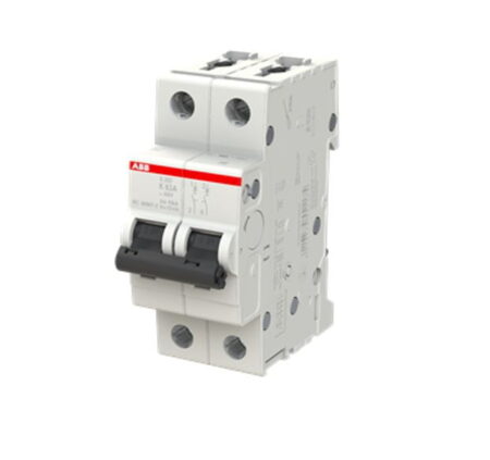 2CDS252001R0607, S202-K63 – INT. TERMOMAGNETICO 2X63A 20KA/230VAC, RIEL DIN