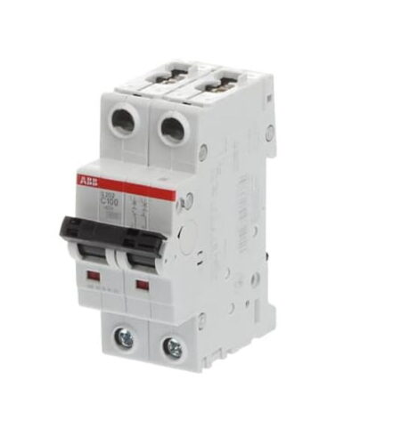 2CDS252001R0824, S202-C100 – INT. TERMOMAGNETICO 2X100A 10KA/230VAC, RIEL DIN