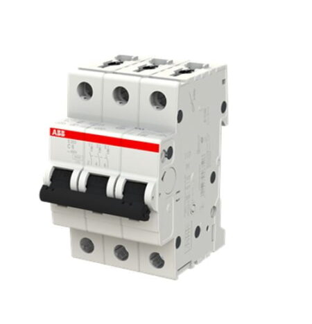 2CDS253001R0064, S203-C6 – INT. TERMOMAGNETICO 3X6A 20KA/230VAC, RIEL DIN