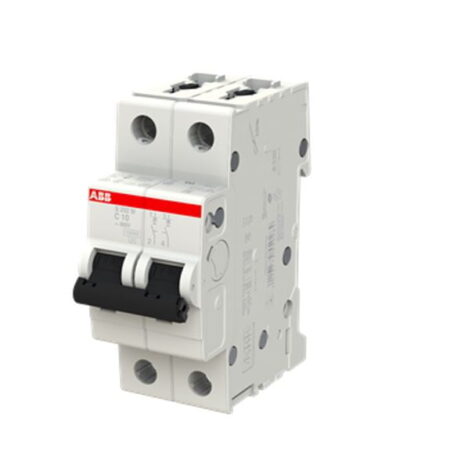 2CDS272001R0104, S202M-C10 – INT. TERMOMAGNETICO 2X10A 20KA/230VAC, RIEL DIN