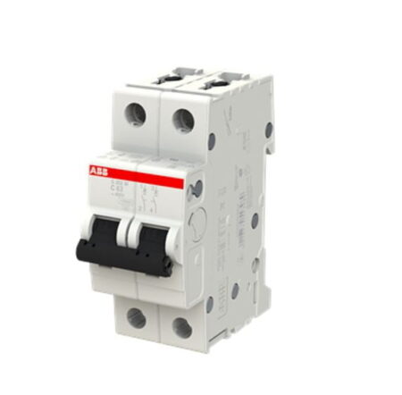 2CDS272001R0634, S202M-C63 – INT. TERMOMAGNETICO 2X63A 20KA/230VAC, RIEL DIN
