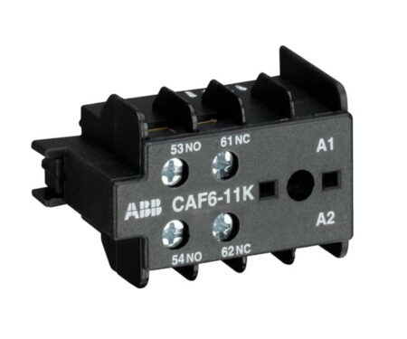 GJL1201330R0001, CAF6-11K – CONTACTO AUXILIAR 1NA+1NC, MONTAJE FRONTAL P/ MINI CONTACTOR