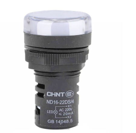 ND16-22DS/4 220VAC (B), PILOTO BLANCO LUMINOSO LED 220VAC, DIAM. 22MM, MAT. PLASTICO