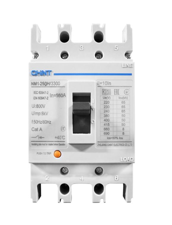 NM1-250H-3300 160A. INT. CAJA MOLDEADA