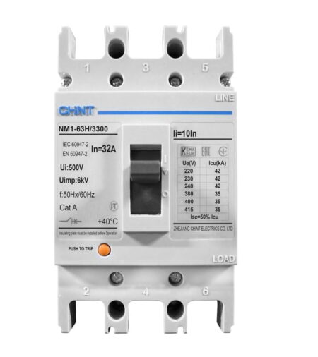 NM1-63H/3300 32A, INT. CAJA MOLDEADA NM1 TRIF. FIJO 32A 415V/35KA