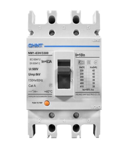 NM1-63H/3300 63A, INT. CAJA MOLDEADA NM1 TRIF. FIJO 63A 415V/35KA
