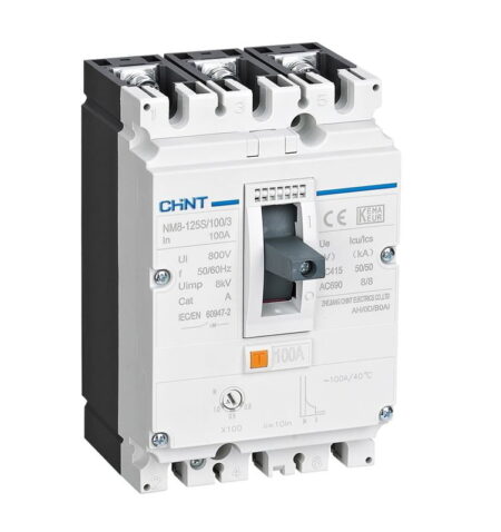 NM8-125S/100/3, INT. CAJA MOLDEADA NM8 TRIF. REG. 80-100A 415V/50KA