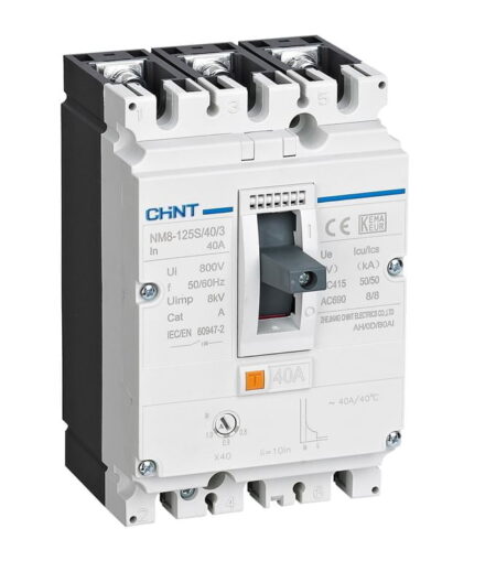 NM8-125S/40/3, INT. CAJA MOLDEADA NM8 TRIF. REG. 32-40A 415V/50KA