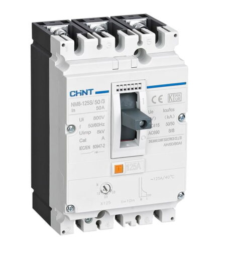 NM8-125S/50/3, INT. CAJA MOLDEADA NM8 TRIF. REG. 40-50A 415V/50KA