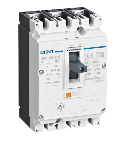 NM8-125S/63/3, INT. CAJA MOLDEADA NM8 TRIF. REG. 50.4-63A 415V/50KA