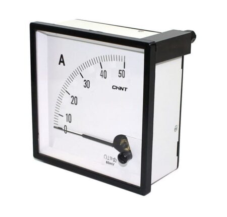 NP72-A 50/5, AMPERIMETRO ANALOGICO 72MMX72MM, RANGO 50/5A