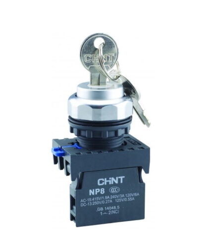 NP8-10Y/21, SELECTOR PLASTICO, 0-1, 2 POSICIONES FIJAS C/ LLAVE, 1NA NP8-10Y/21, SELECTOR PLASTICO, 0-1, 2 POSICIONES FIJAS C/ LLAVE, 1NA