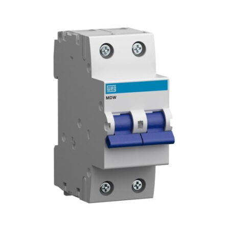 10076383, MDW-C2-2 – INT. TERMOMAGNETICO 2X2A 1.5KA/230-440VAC, RIEL DIN