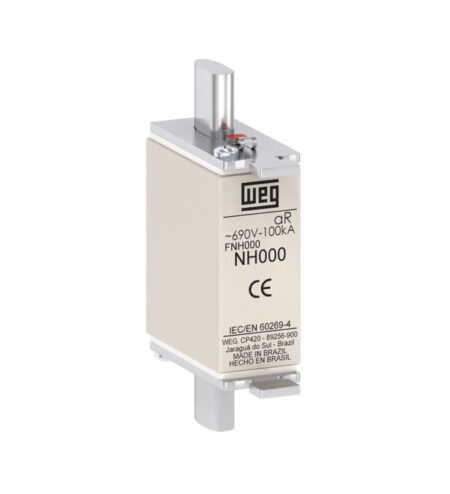 13737130, FNH000-80K-A – FUSIBLE NH, 80A, 100KA/690VAC, TAM. 000, CLASE AR, ULTRA-RAPIDO
