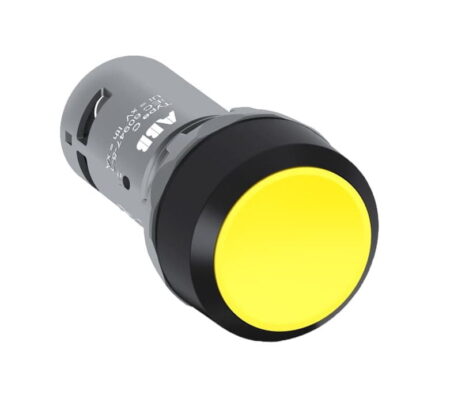 1SFA619100R1013, CP1-10Y-10 – PULSADOR COMPACTO RASANTE PLASTICO AMARILLO, 1NA, DIAM. 22MM