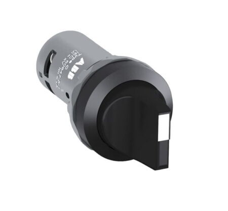 1SFA619201R1076, C2SS2-10B-11 – SELECTOR COMPACTO 0-1 DE MANETA CORTA NEGRO DIAM. 22MM 1NA+1NC