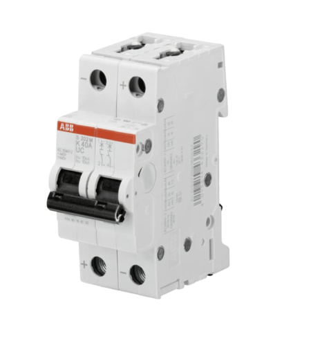 2CDS272061R0607, S202M-K63UC – INT. TERMOMAGNETICO 2X63A 10KA/250VDC, RIEL DIN