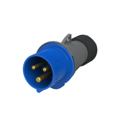 2CMA101947R1000, 216EP6 – ENCHUFE INDUSTRIAL 16A 2P+T200-250VAC, COLOR AZUL, IP44