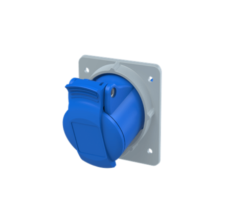 2CMA170014R1000, 316RAM9 – TOMACORRIENTE INDUSTRIAL EMPOTRABLE 16A 3P+T 200-250VAC, COLOR AZUL, IP44