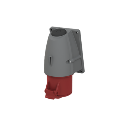 2CMA193130R1000, 332RS6 – TOMACORRIENTE INDUSTRIAL ADOSABLE 32A 3P+T 380-415VAC, COLOR ROJO 6H, IP44