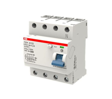 2CSF204005R3900, F204 AC – INT. DIFERENCIAL 4X100A 300MA