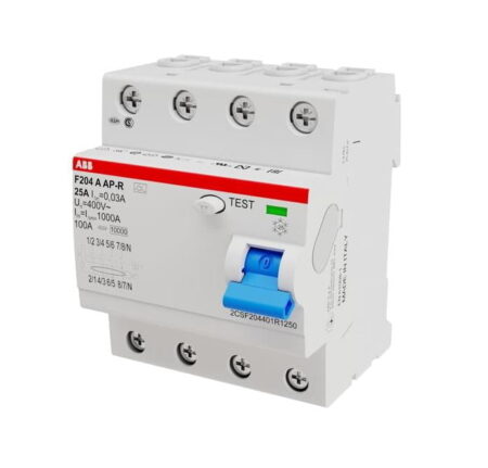 2CSF204401R1250, F204 A – INT. DIFERENCIAL 4X25A 30MA, SUPER-INMUNIZADO