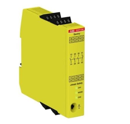 2TLA010050R0100, RELÉ DE SEGURIDAD CON SALIDAS DE RELÉ 3NA+1NC, TENSIÓN DE ALIMENTACIÓN 85-265 VAC/120-375 VDC Y TERMINALES DE TORNILLO