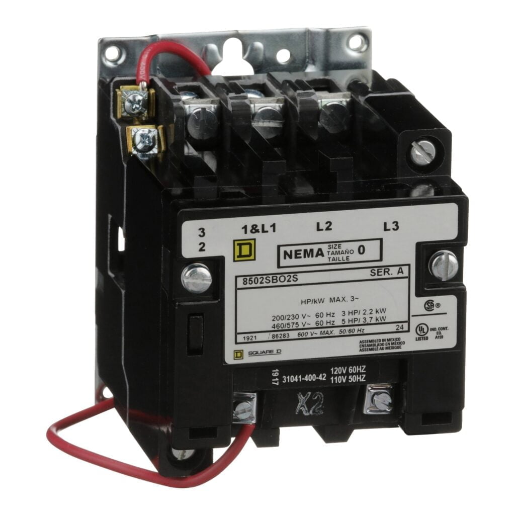 8502SBO2V02S. CONTACTOR 18A NEMA 0