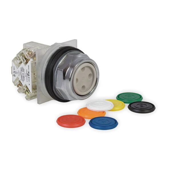 9001KR1UH13. PULSADOR RASANTE METALICO MULTICOLOR