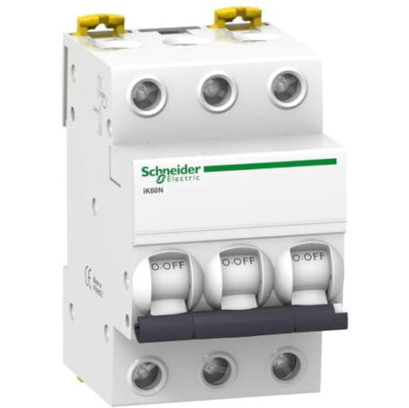 A9K24340, INT. TERMOMAGNETICO IK60N 3X40A 230/400VAC 10/5KA, RIEL DIN