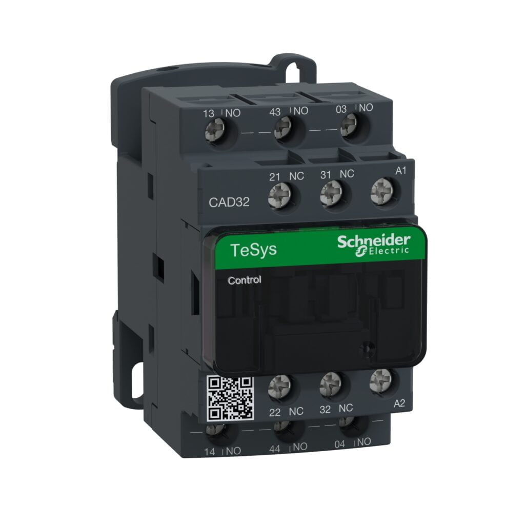 CAD32B7. CONTACTOR AUXILIAR 3NA+2NC 24VAC