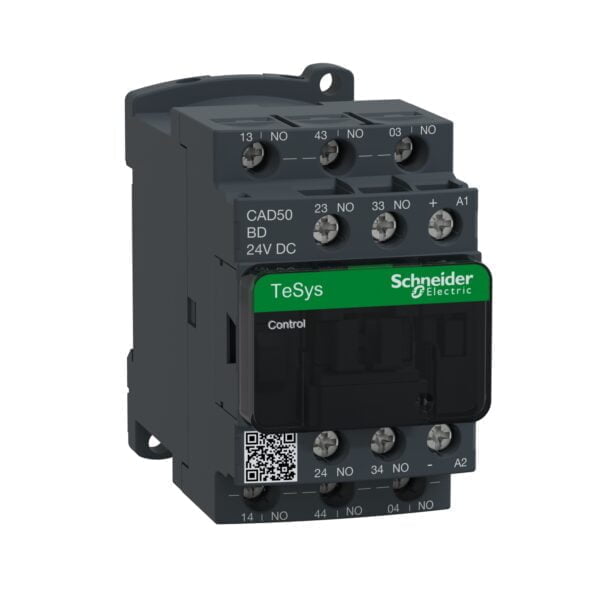CAD50BD. CONTACTOR AUXILIAR 5NA 24VDC
