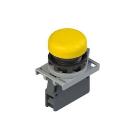 E2AC-DXBC0406, PULSADOR MODULAR LUMINOSO AMBAR/AMARILLO, 1NA, LED 12-30VAC/DC