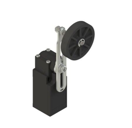 FR 555-R27, FR 555-4 – FINAL DE CARRERA PALANCA REG C/ ROLDANA TERMOPLASTICA 50MM, 1NA+1NC, ACCION RAPIDA, IP67