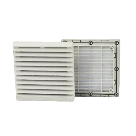 FU-9805A, REJILLA D/SALIDA C/ FILTRO 255X255X13.5MM, IP44