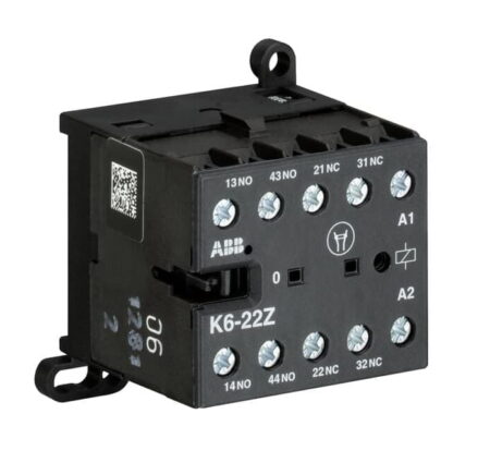 GJH1211001R8220, K6-22Z – MINI CONTACTOR AUXILIAR 2NA+2NC, BOB. 220-240VAC