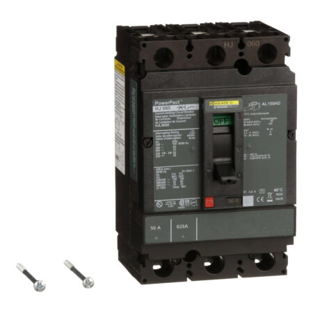 HJL36050, INT. CAJA MOLDEADA POWERPACT H TRIF. FIJO 50A, 100KA/240VAC, 65KA/480VAC