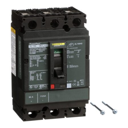 HJL36090, INT. CAJA MOLDEADA POWERPACT H TRIF. FIJO 90A, 100KA/240VAC, 65KA/480VAC