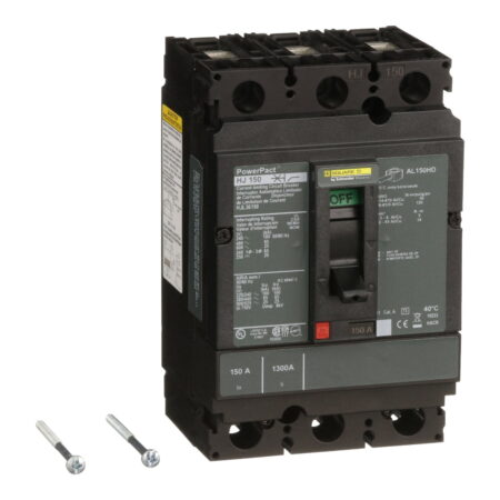 HJL36150, INT. CAJA MOLDEADA POWERPACT H TRIF. FIJO 150A, 100KA/240VAC, 65KA/480VAC