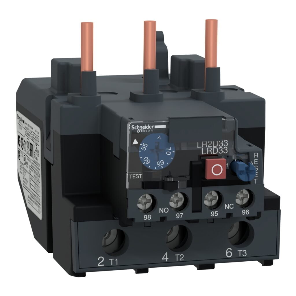LRD3361, RELE TERMICO 55-70A, 1NA+1NC P/ D80-95