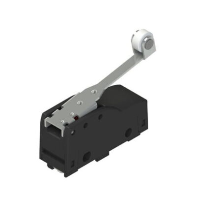 MK V11F40, MICRO SWITCH PALANCA LARGA C/ ROLDANA TERMOPLASTICA, 1NA+1NC, 5A 250VAC, NEGRO, IP40 MK V11F40, MICRO SWITCH PALANCA LARGA C/ ROLDANA TERMOPLASTICA, 1NA+1NC, 5A 250VAC, NEGRO, IP40