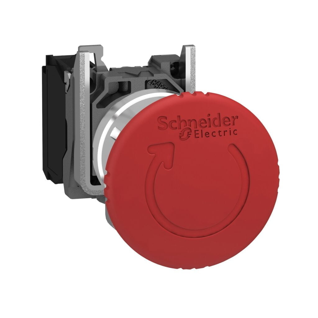 XB4BS8442. PULSADOR DE EMERGENCIA ROJO TIPO HONGO METALICO
