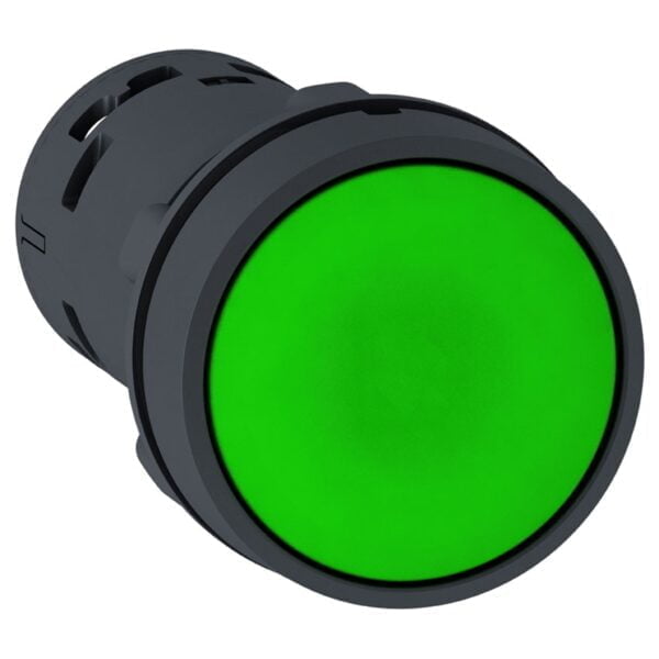 XB7NA31. PULSADOR PLASTICO RASANTE VERDE MONOLITICO
