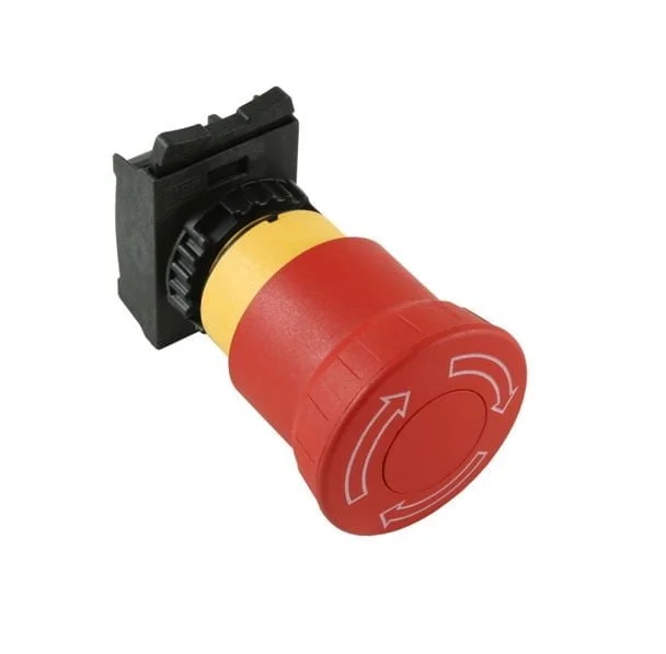 12922954, CSW-BESG-01000000-3VF - PULSADOR DE EMERGENCIA ROJO TIPO HONGO, 1NC, DESBLOQUEO POR GIRO
