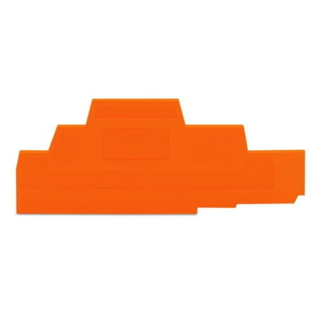 280-306, TAPA FINAL ESPESOR 2.5MM, P/ BORNERA 2.5MM2 NARANJA