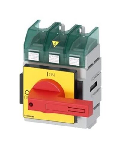 3LD5800-0TK13, INT. CAJA MOLDEADA TRIF. FIJO 150A, 50KA/480VAC C/ PALANCA DIRECTA ROJO/AMARILLO