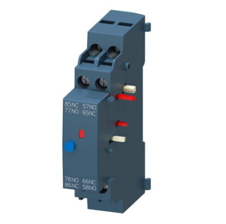 3RV2921-1M, CONTACTO AUXILIAR DE ALARMA Y DISPARO LATERAL 1NA+1NC P/ GUARDAMOTOR S00-S3