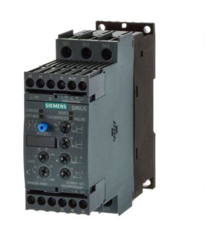 3RW4028-1BB14, ARRANCADOR SUAVE ELECTRONICO SIRIUS S0 3RW40 15HP(11KW)/220V – 30HP(22KW)/440VAC, 38A