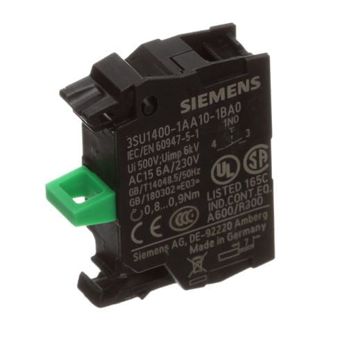 3SU1400-1AA10-1BA0. CONTACTO AUXILIAR FRONTAL